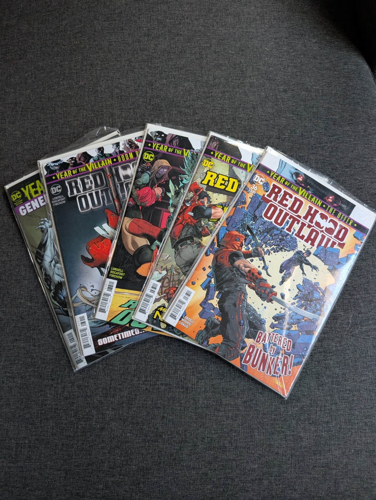 Red Hood: Outlaw #36-40 Complete Lot DC Comics 2019 Jason Todd Red Hood Comics