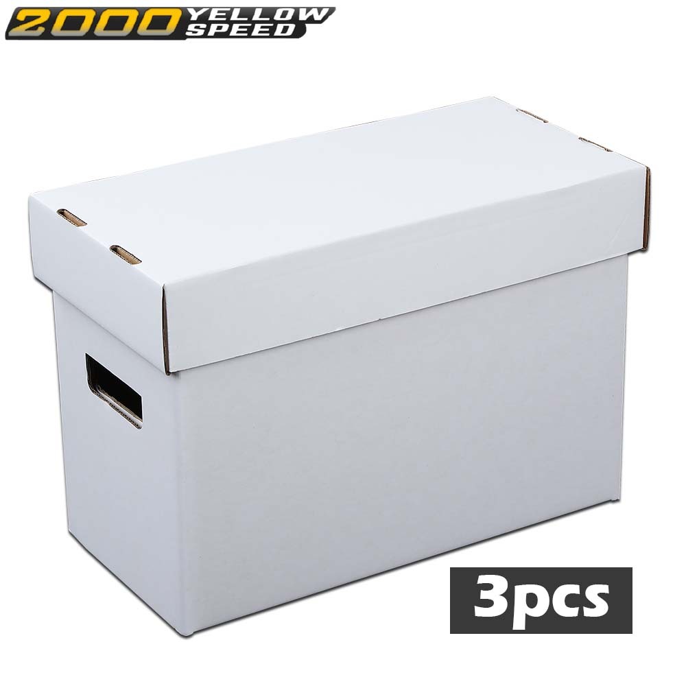 3/5/10x Comic Books Storage Boxes Short Holds 150-175 Stackable Durable Archive