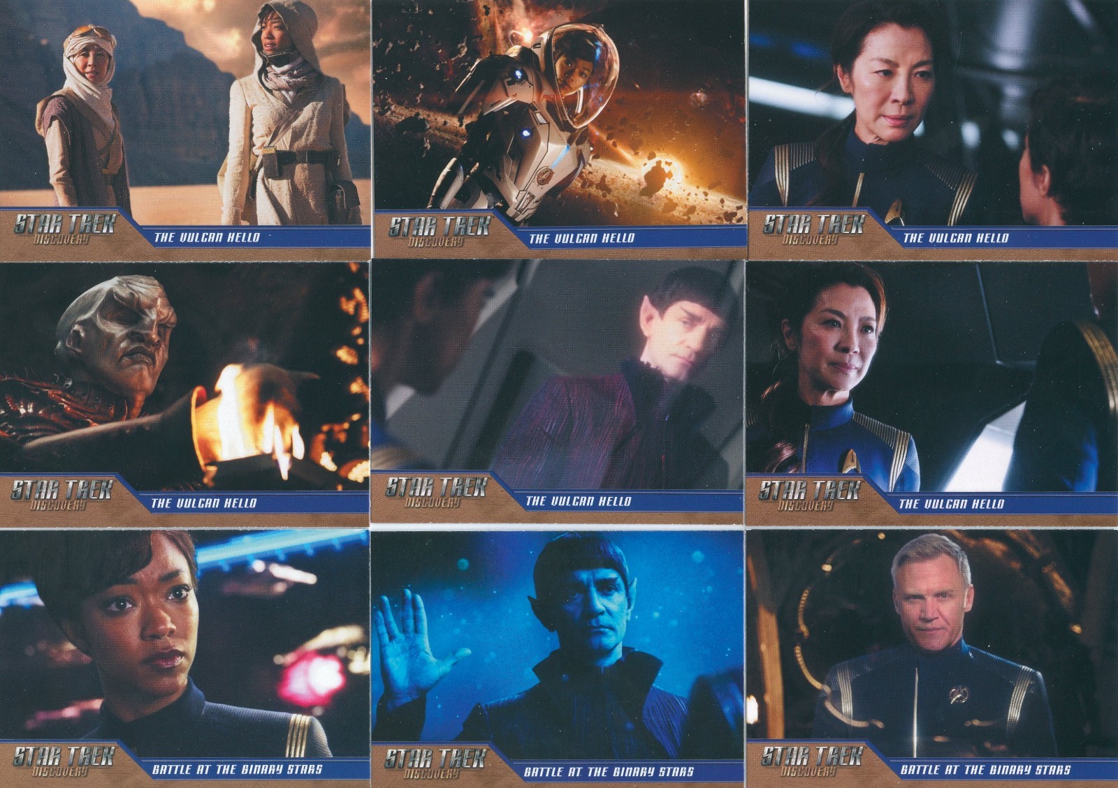 Star Trek Discovery Season 1 Complete 90 card base set plus 2 empty wrappers