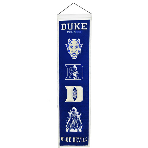 Duke Blue Devils Logo Evolution Heritage Banner