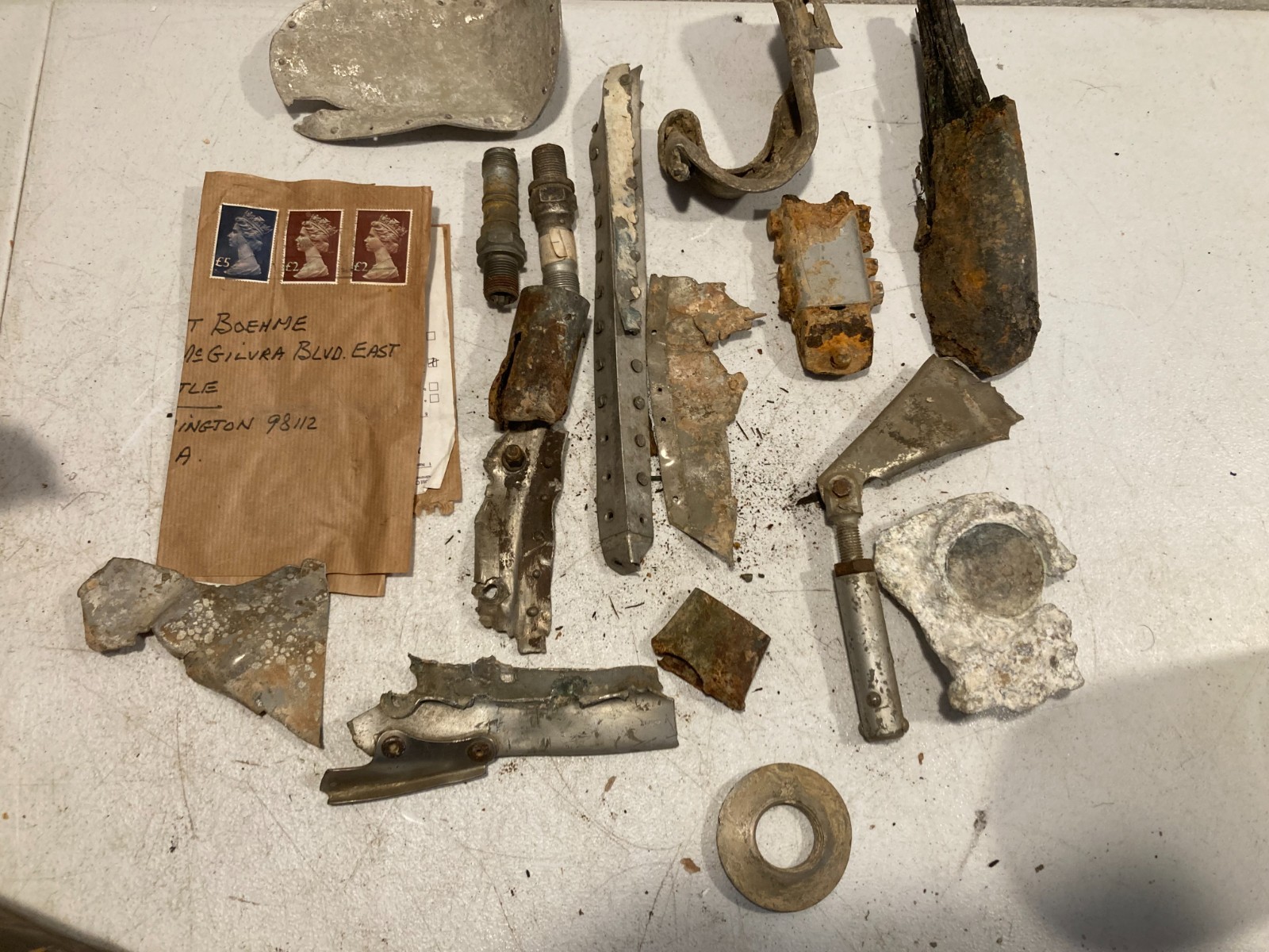Authentic WWII Relic Aircraft Pieces Metal Detector Gears, Siding, & More