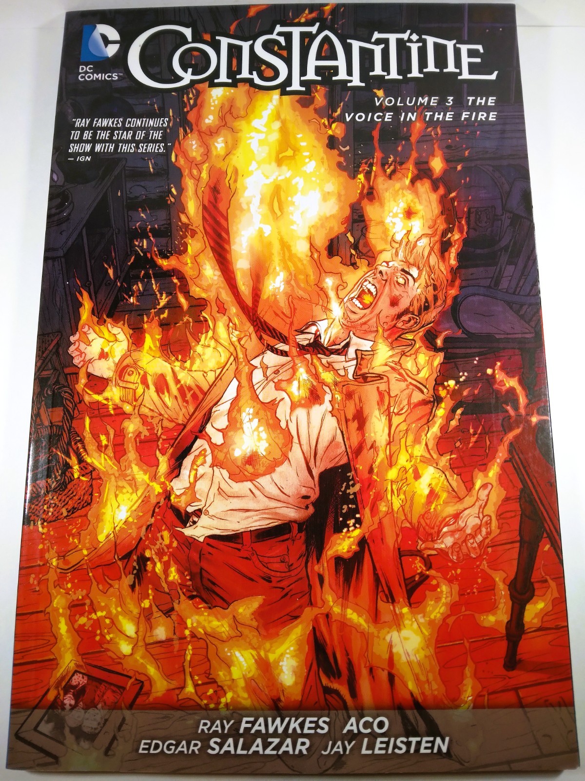 🔴🔥 CONSTANTINE VOL 3 VOICE IN THE FIRE TPB PAPERBACK DC COMICS 2015 HELLBLAZER