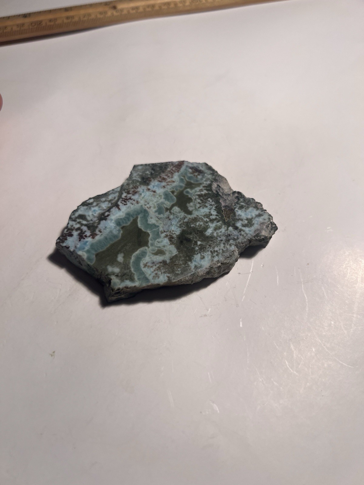 Blue Moss Agate  Raw Gemstone Specimen Cabbing Rough Dendritic Jasper Crystal