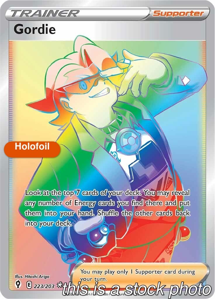 Holofoil - Gordie (Secret) - 223/203 - SWSH07: Evolving Skies - NM