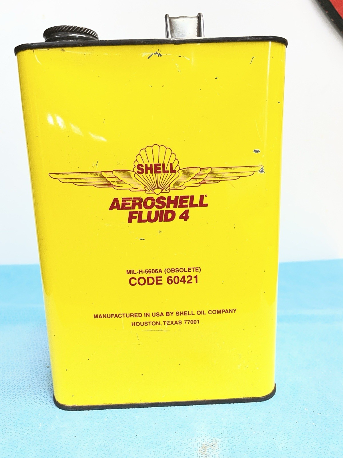 Vintage Shell AeroShell Fluid 4 1 Gal Can