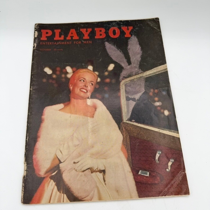 Vintage October 1957 No 10 Adult Playboy Magazine Midcentury Modern MCM Ephemera