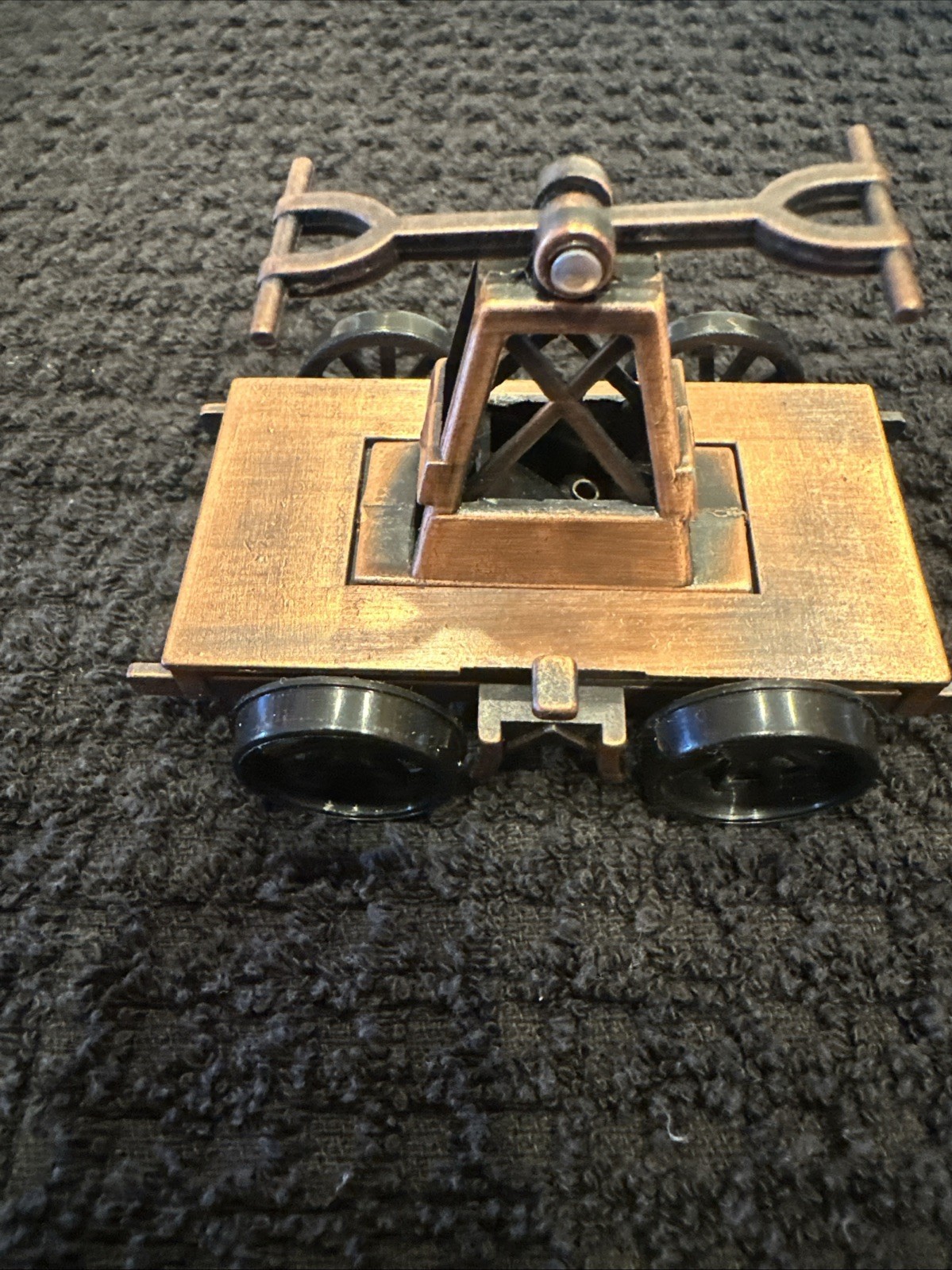 Railroad Hand Cart Die Cast Metal Collectible Pencil Sharpener