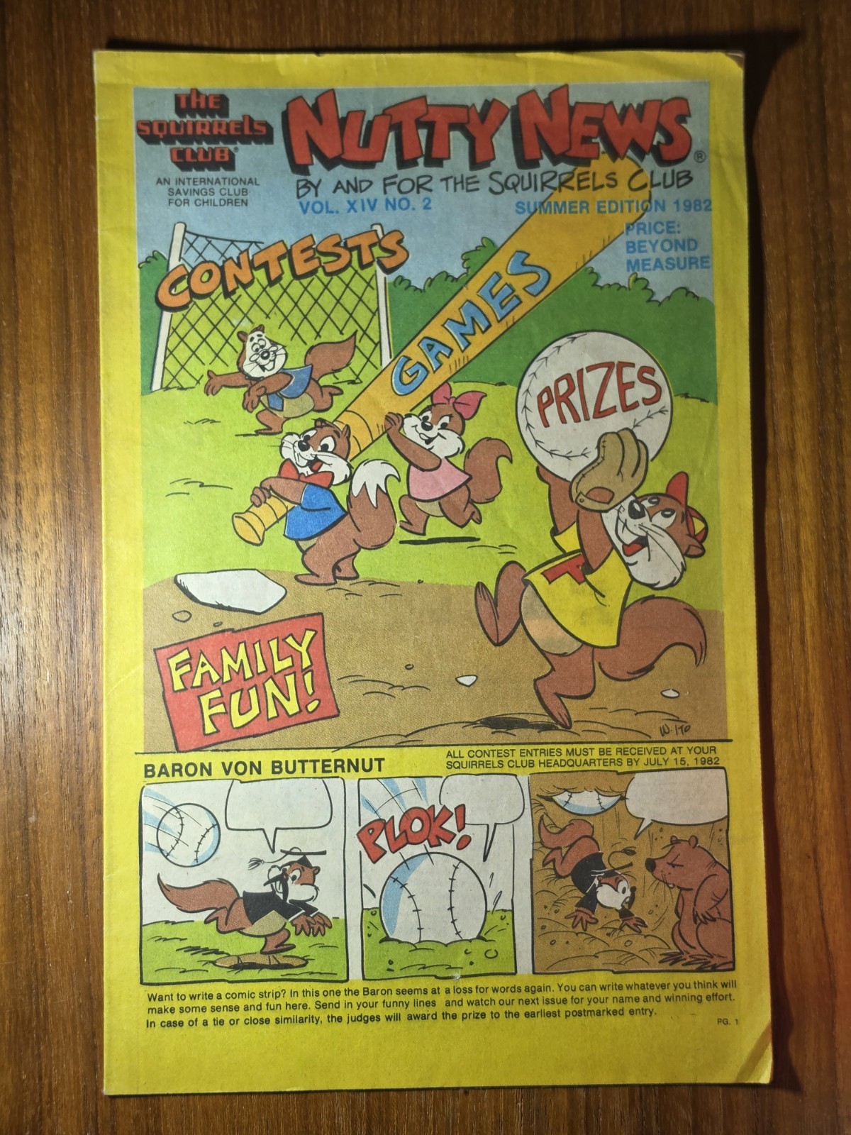 🔥The Squirrels Club Nutty News Vol XIV 14 No.2 1986 Summer Edition Publication