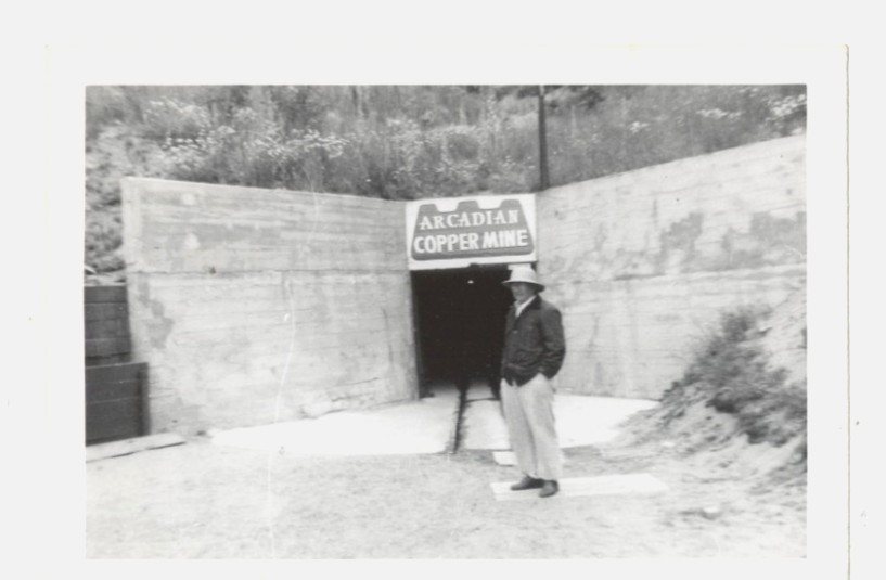 Arcadian Copper Mine Michigan Vintage Snapshot