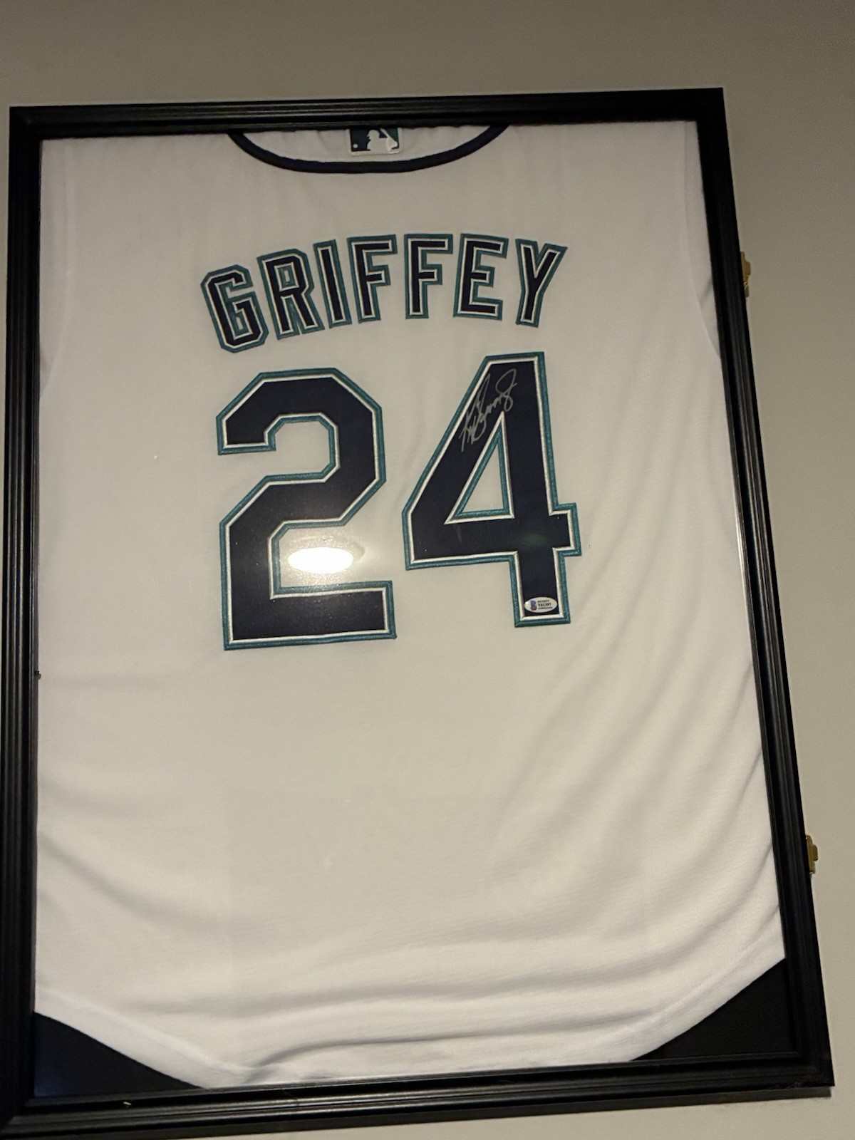 WHITE Seattle Mariners Jersey Ken Griffey Jr. Hand Signed Autographed BAS COA