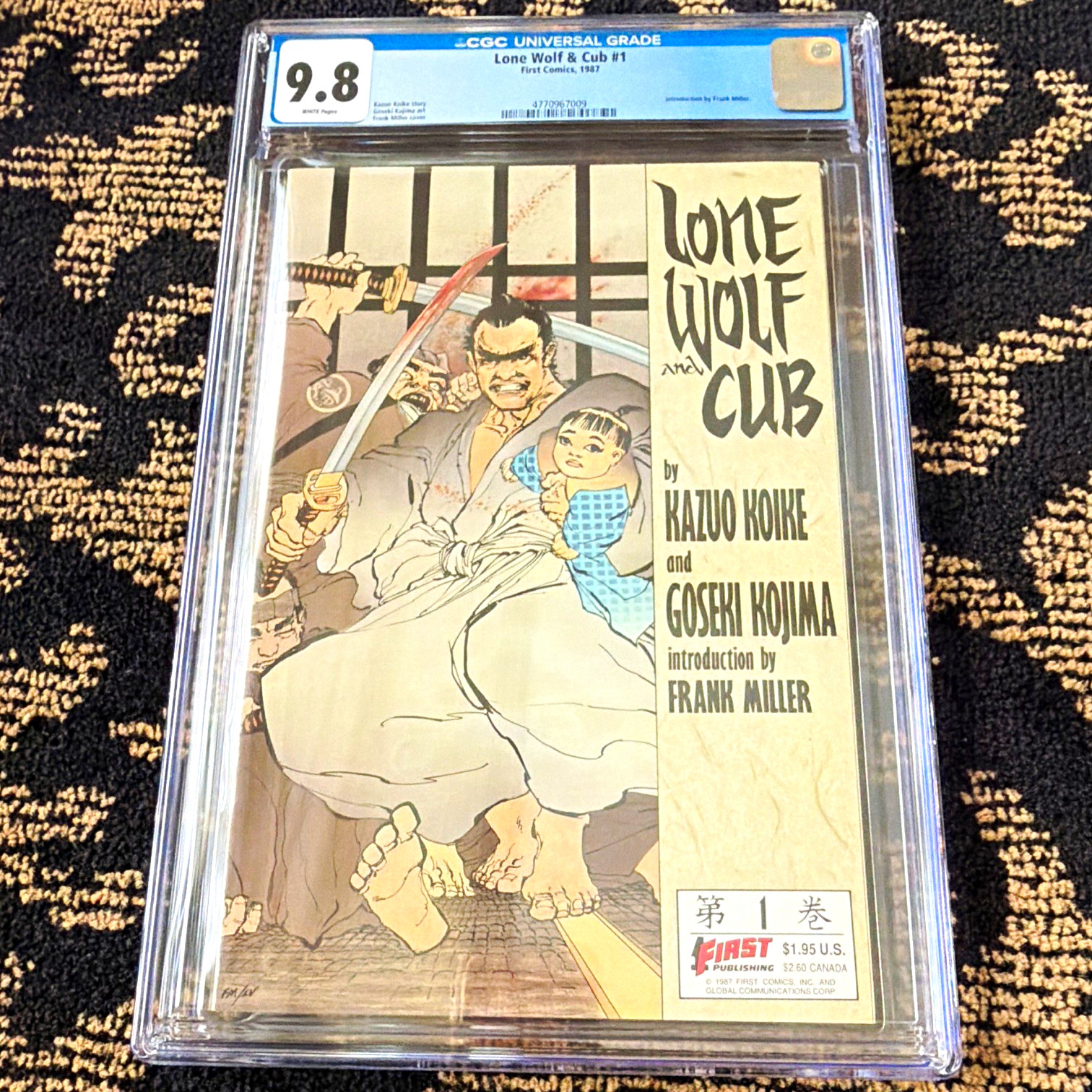 Lone Wolf and Cub #1 CGC 9.8 First Comics 1987 Frank Miller Koike Very Rare