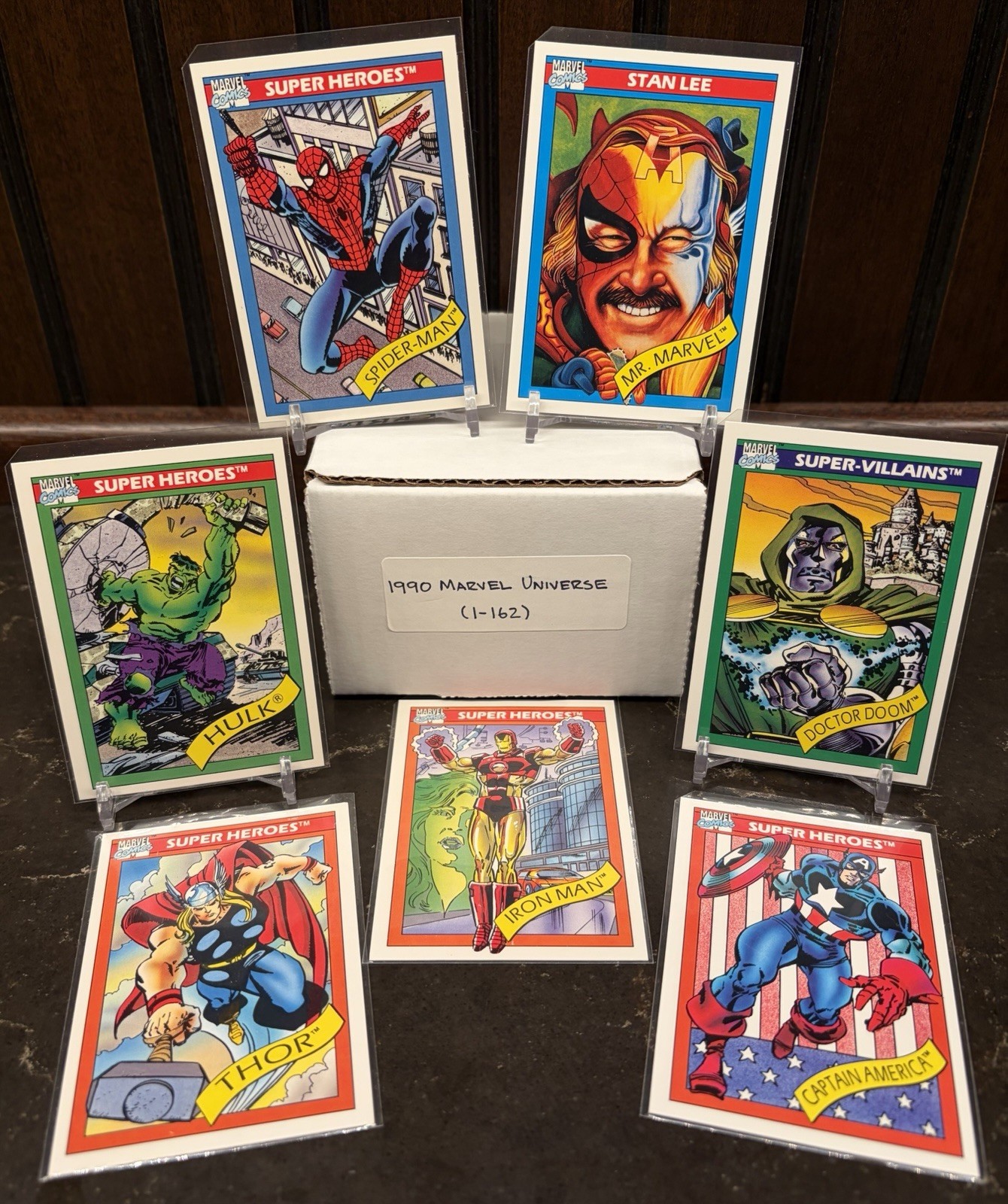 1990 Impel Marvel Universe Series 1 Complete Set 162 Cards Individually Sleeved