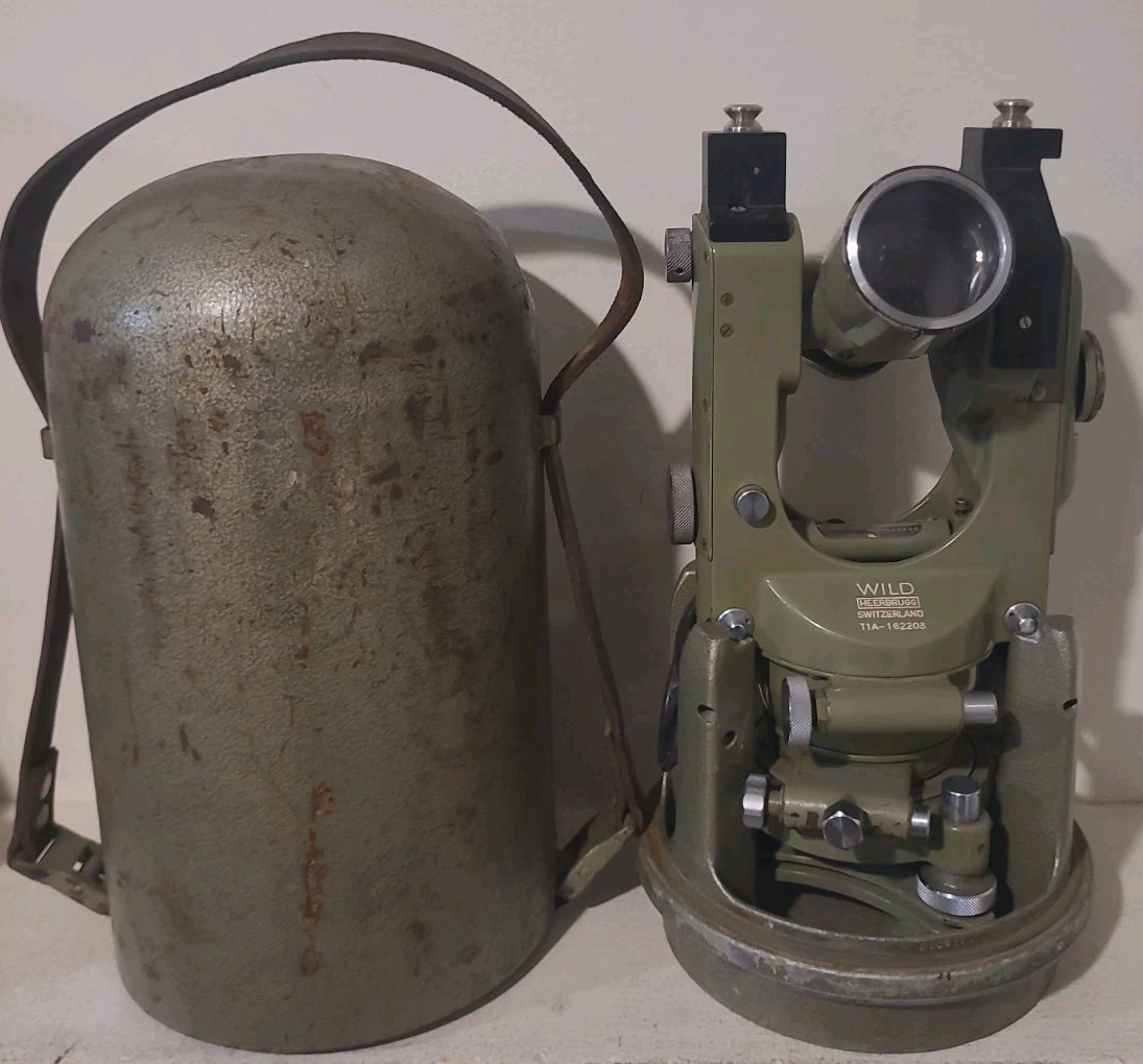 Wild Heerbrugg Kara T1-A 21731 Double-center theodolite vintage Survey Telescope