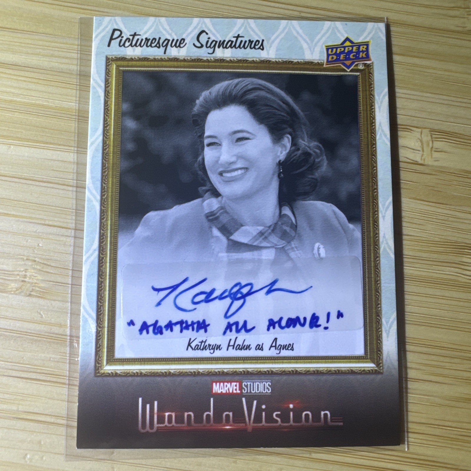 UPPER DECK MARVEL WANDAVISION  AUTOGRAPH KATHERYN HAHN AGATHA ALL ALONG Agnes