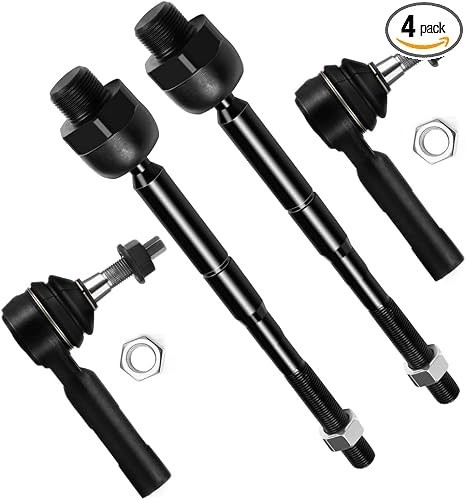 4pcs Front Suspension Kit Inner Outer Tie Rod End Fit 2005-2010 For Dodge Dakota