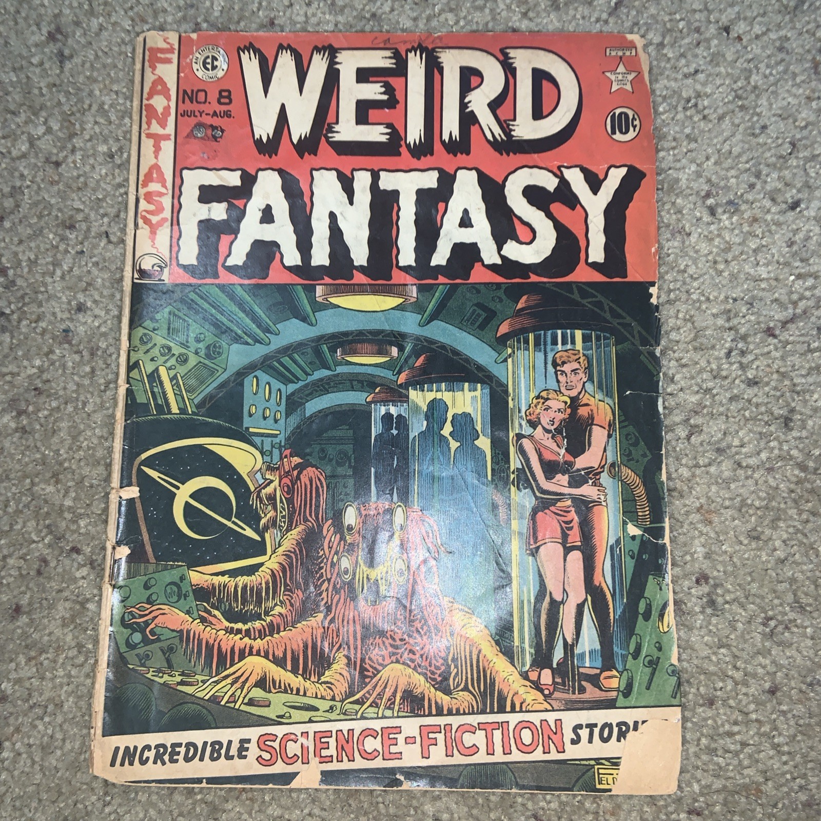 Weird Fantasy #8, 1951, EC Comics Feldstein C/A Kamen and Wood Art