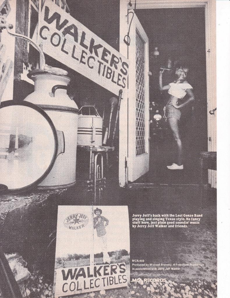 Rare 1975 Jerry Jeff Walker 