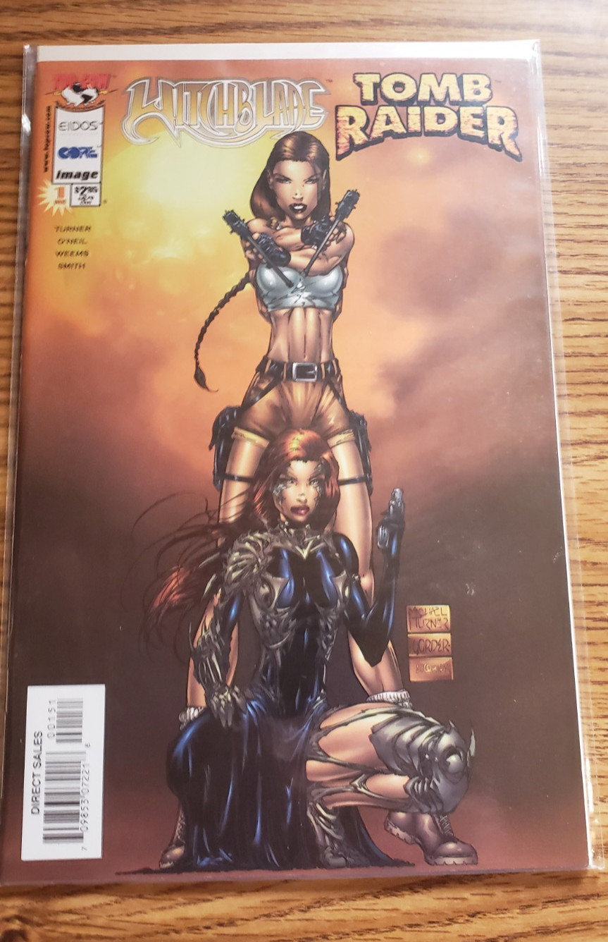 Witchblade Tomb Raider 1C Turner Babbage's Variant Top Cow / Image NM+