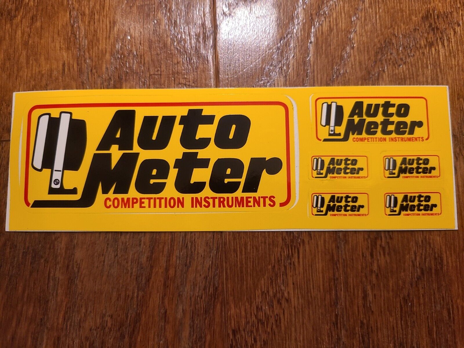 AUTO METER Muscle Car Gauges, Competition Instruments Set of 6 Stickers, NEW