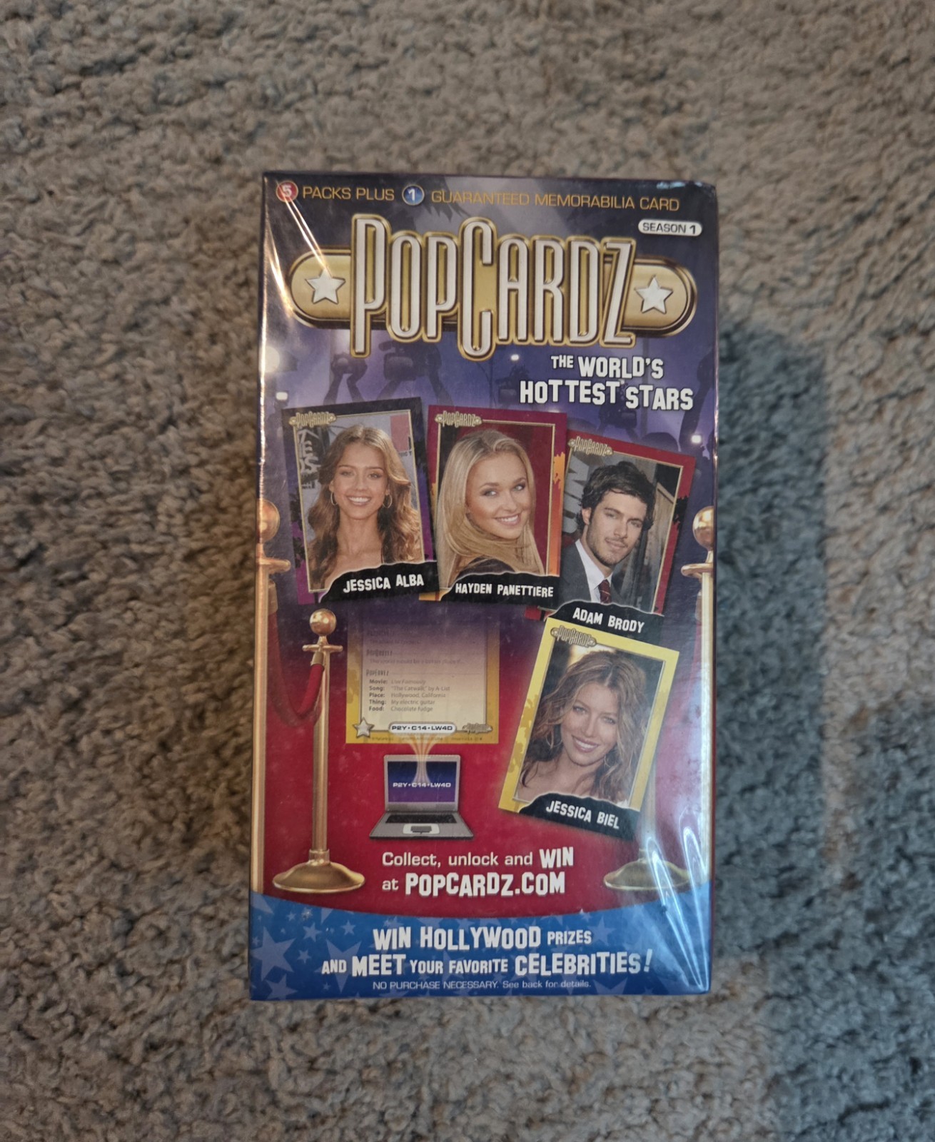 2008 Popcardz Trading Cards - Worlds Hottest Stars - Sealed Blaster Box