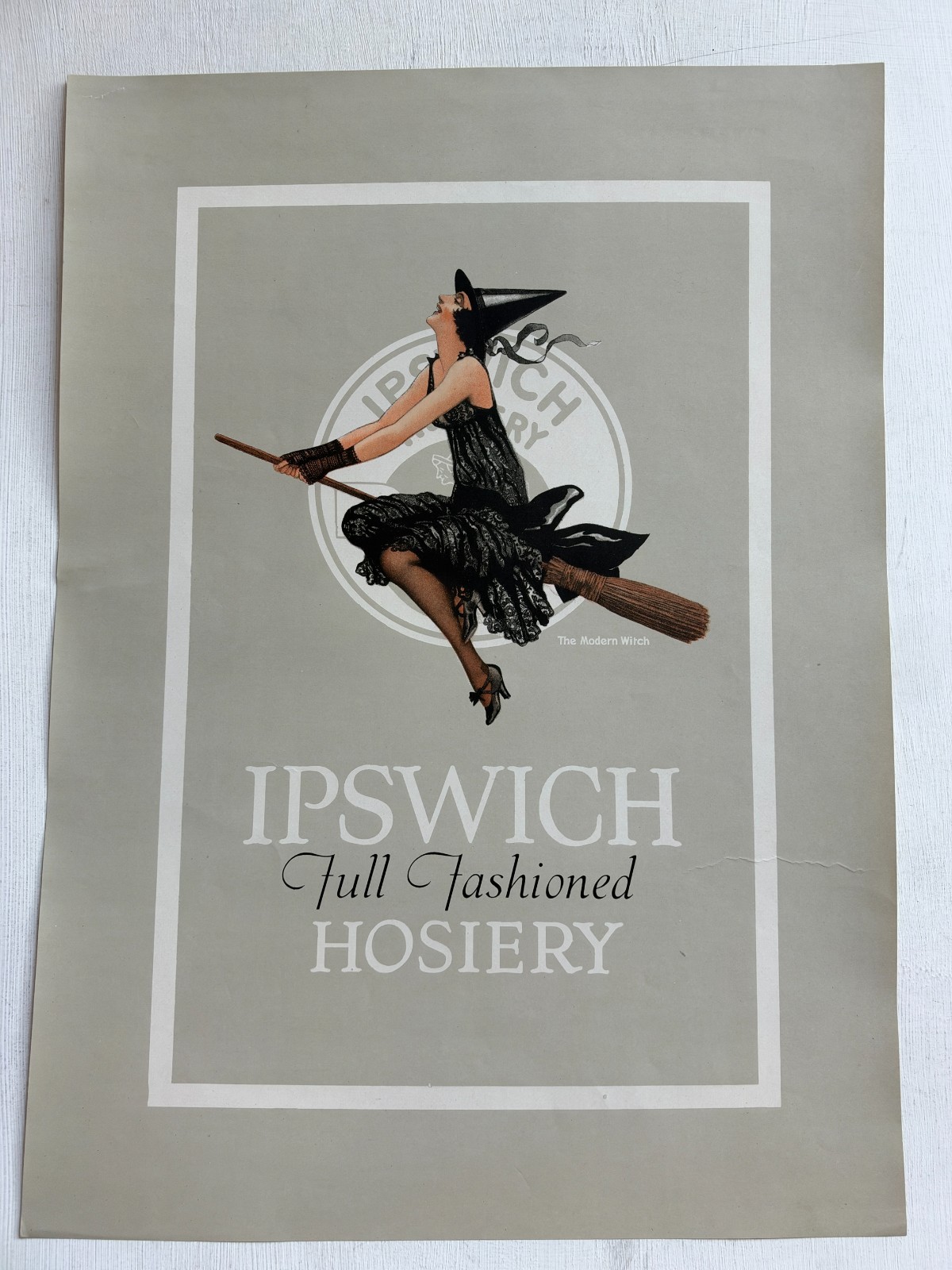 Vintage 1920's Window Ad for Halloween 