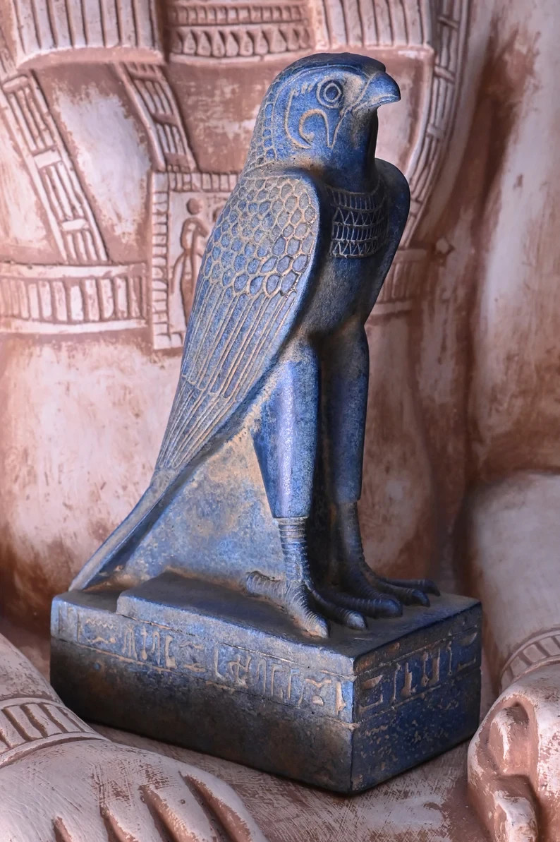 Rare Pharaonic Statue of God Horus : Authentic Ancient Egyptian Artifact 235 BC