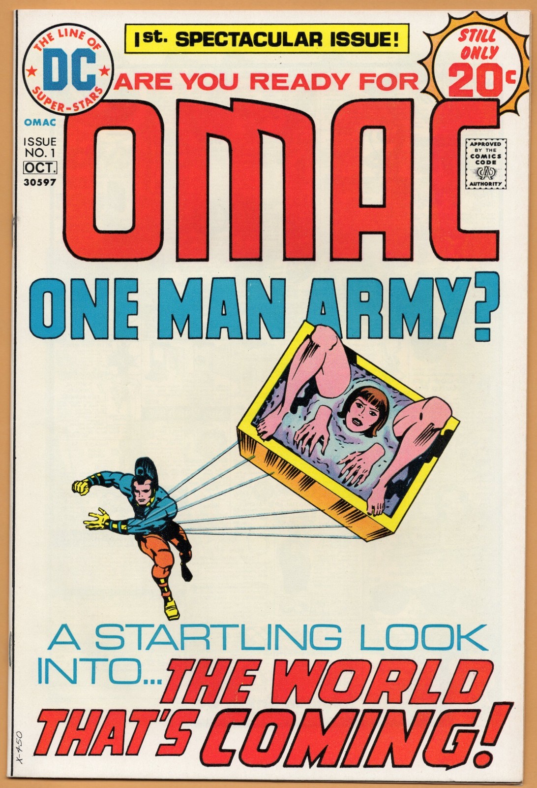 OMAC    # 1   9.4     NEAR MINT   JACK KIRBY ART AND STORY