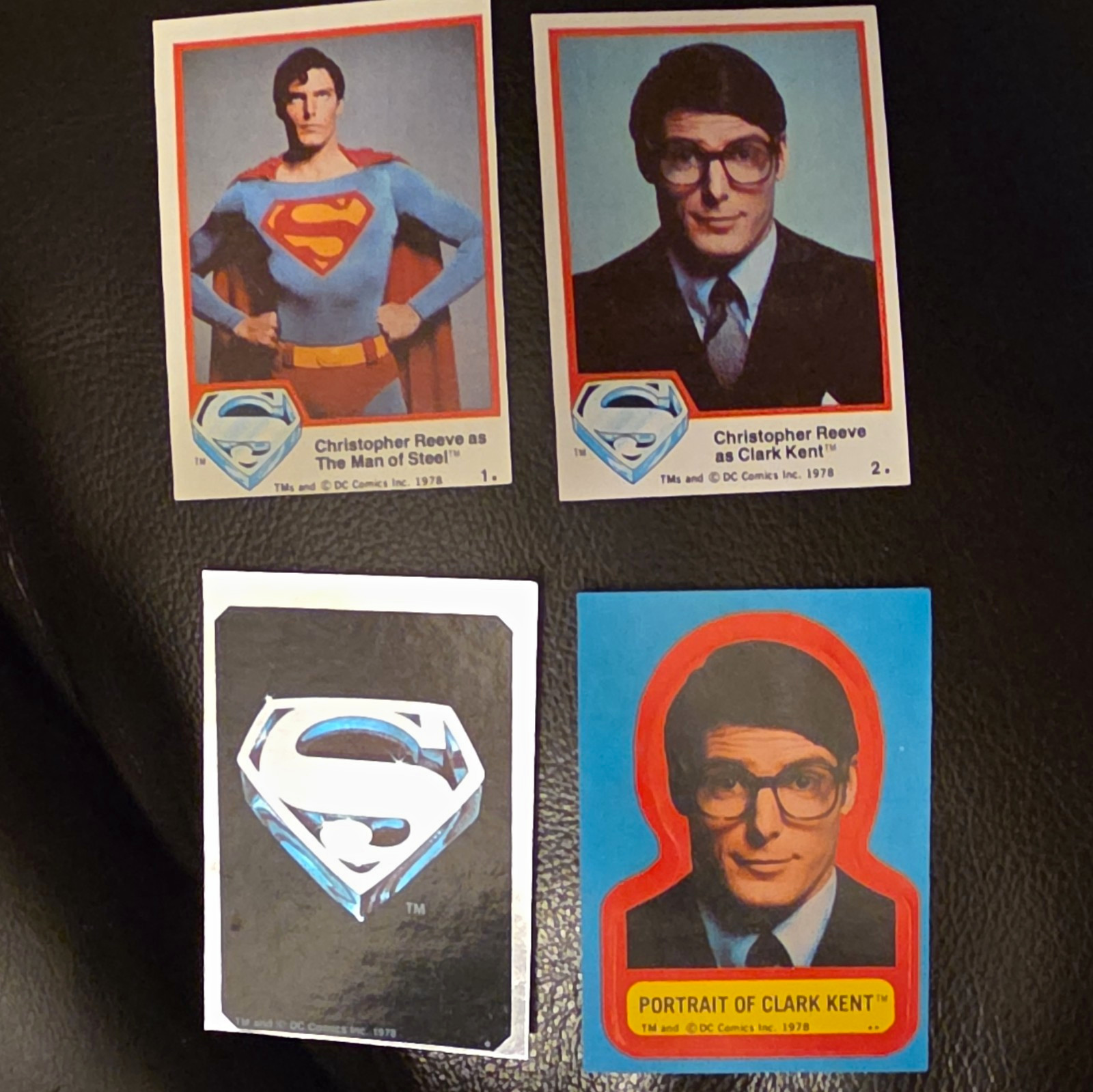 Topps 1978 Superman / Clark Kent - 2 Card  \
