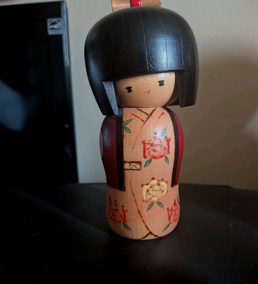 Vintage Creative Sosaku Japanese Kokeshi Doll by Sadao Kishi 6\