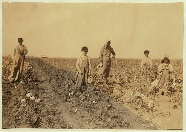Photo:Lawton Oklahoma 1916 Family of J M Payne Cotton Pickers Children