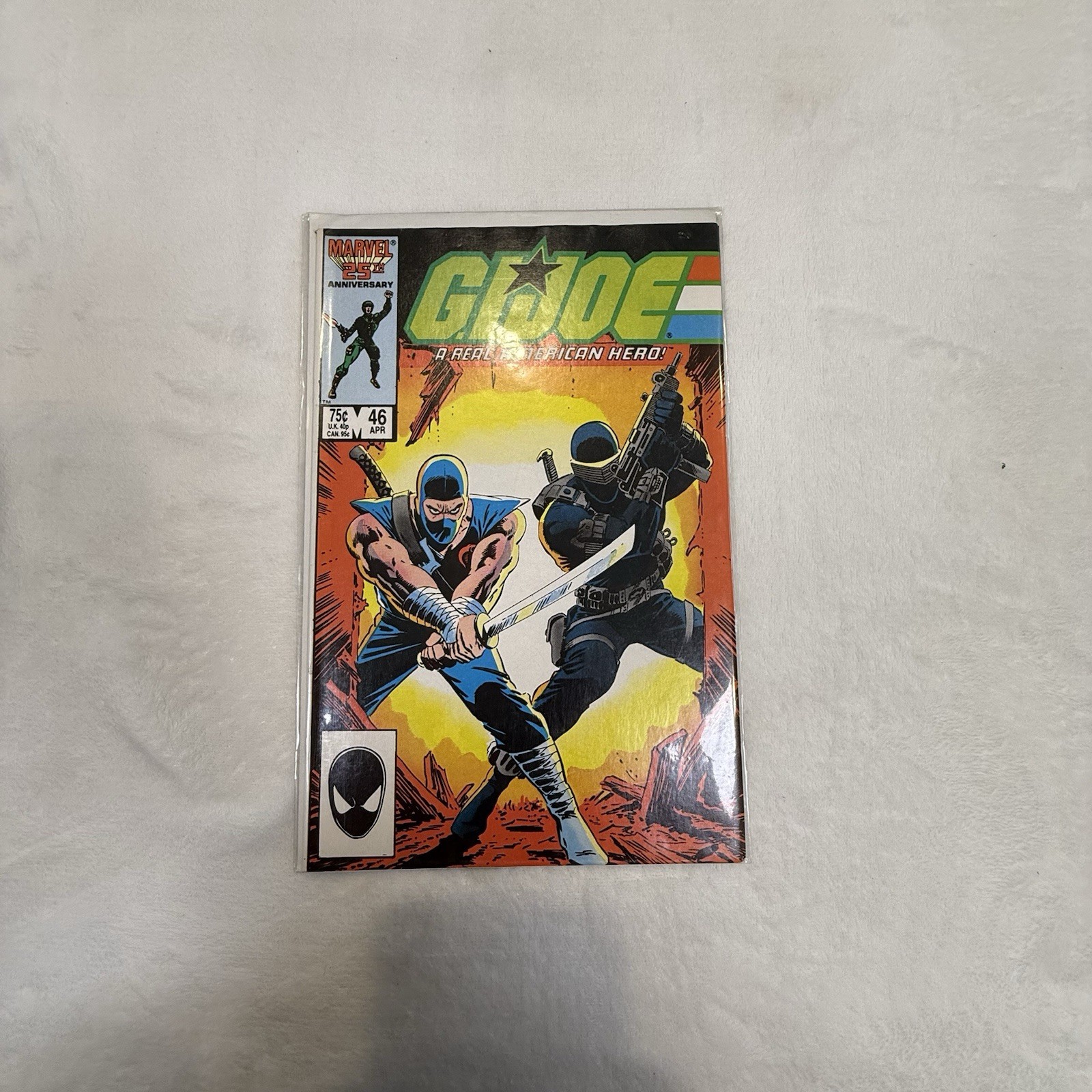 G.I. JOE A Real American Hero #46 (Marvel Comics 1986) Snake Eyes Storm Shadow