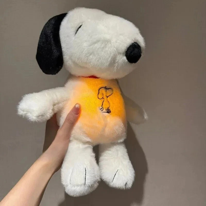 2026 Breathing Snoopy Glow Plush Toy with Relaxing Music – Perfect Bedtime Frien