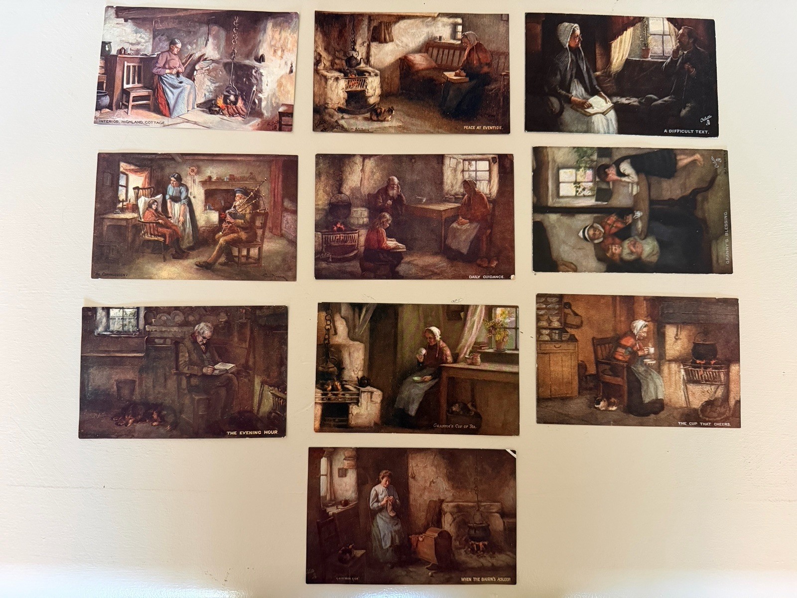 Set Of Ten Tuck’s postcards “Oilette”-unposted