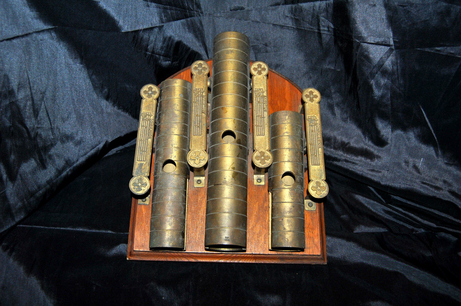 RARE Antique J.C.DEAGAN Desmarais&Robitaille Church Xylophone Brass Wood c1916 