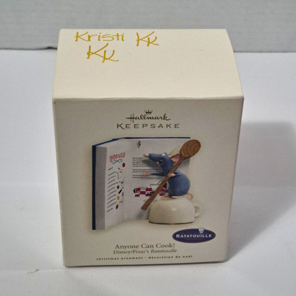 2007 Hallmark Keepsake Ratatouille Anyone Can Cook Remy Ornament QXD4399 Box