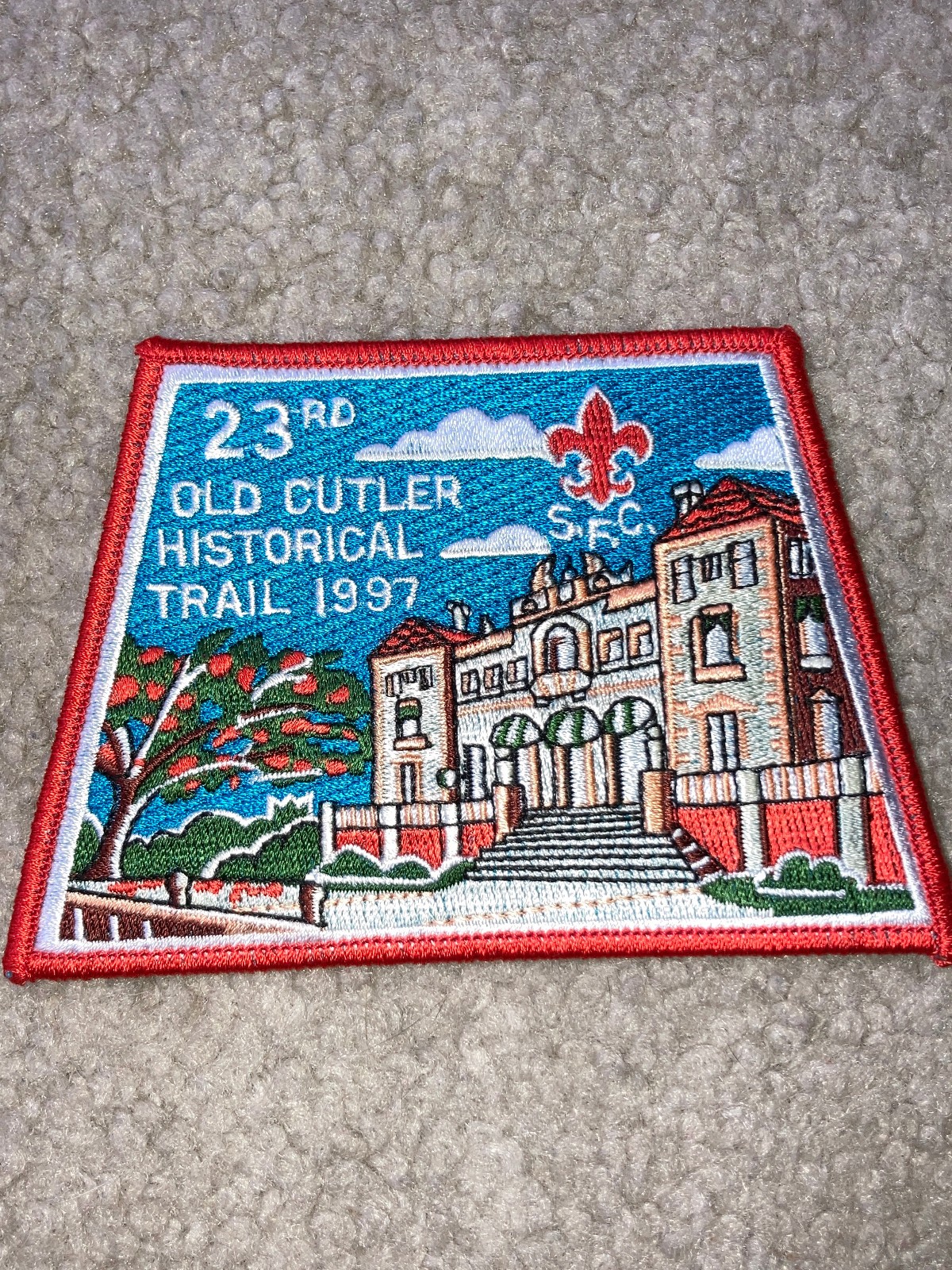 Boy Scout BSA 23rd 1997 Old Cutler South Florida Council Historic Trail Patch