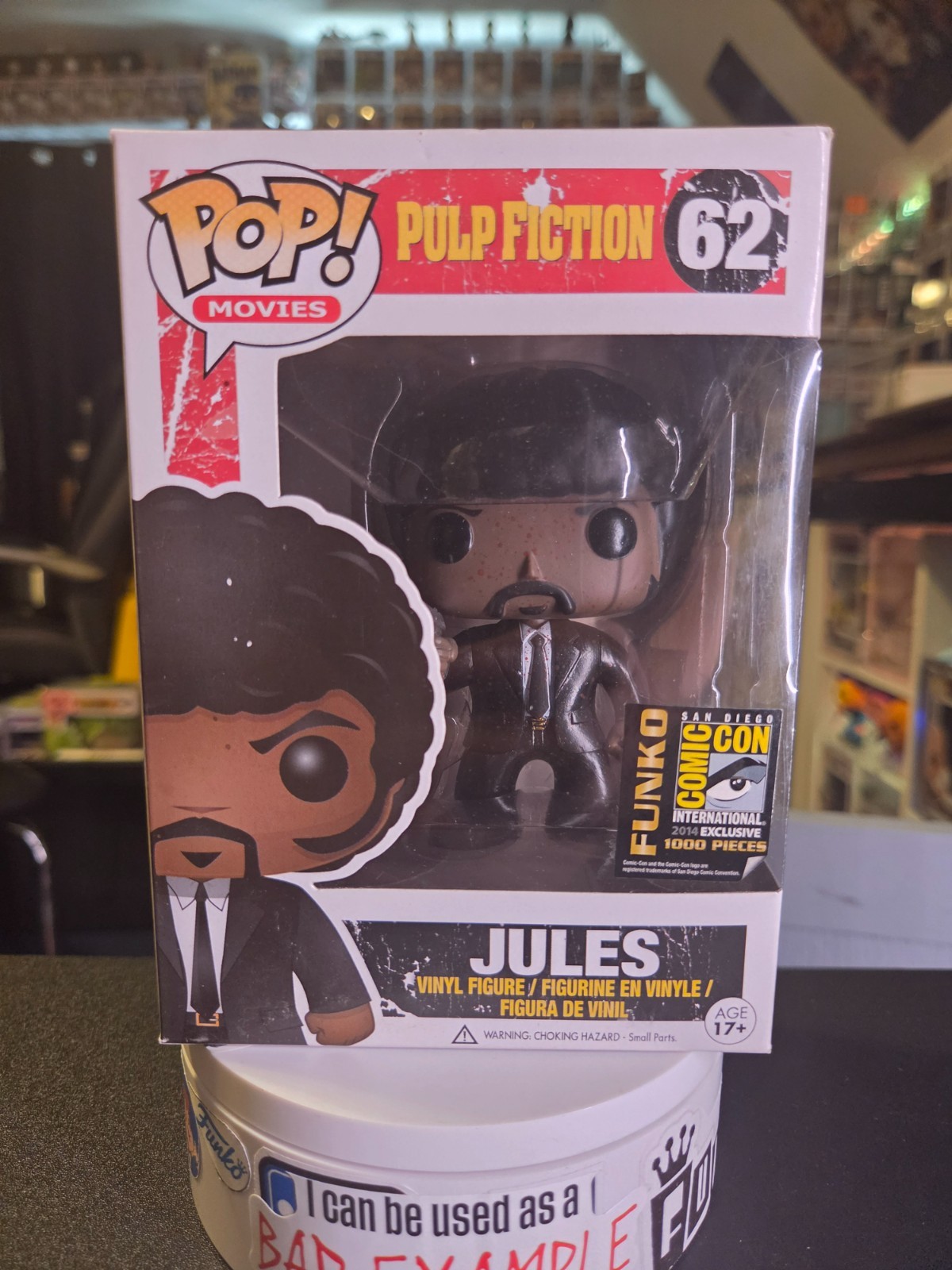 Funko Pop Movies : Pulp Fiction - Jules (Bloody) #62 SDCC LE 1000pcs