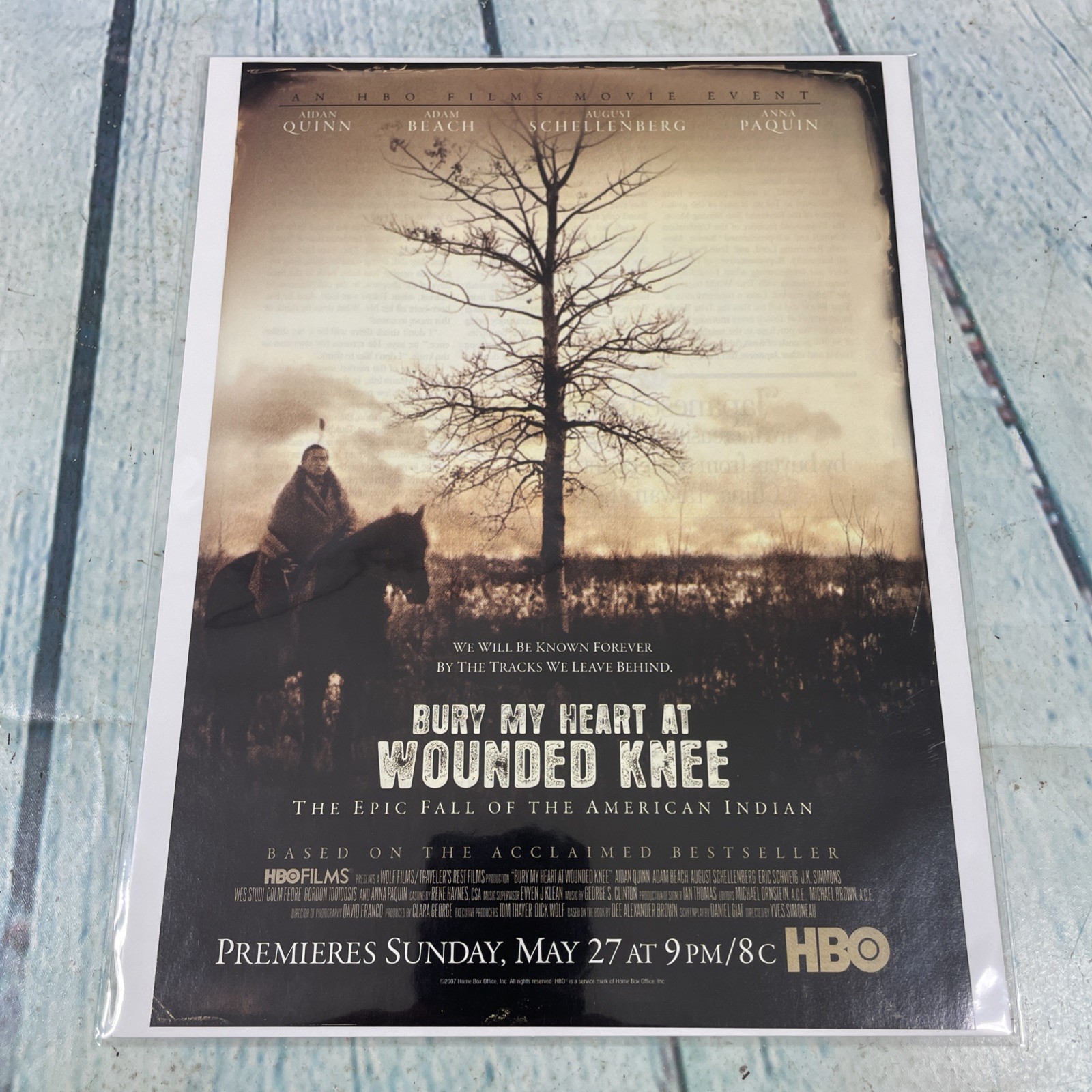2007 Bury My Heart At Wounded Knee HBO Print Ad/Poster Promo Art Magazine Page