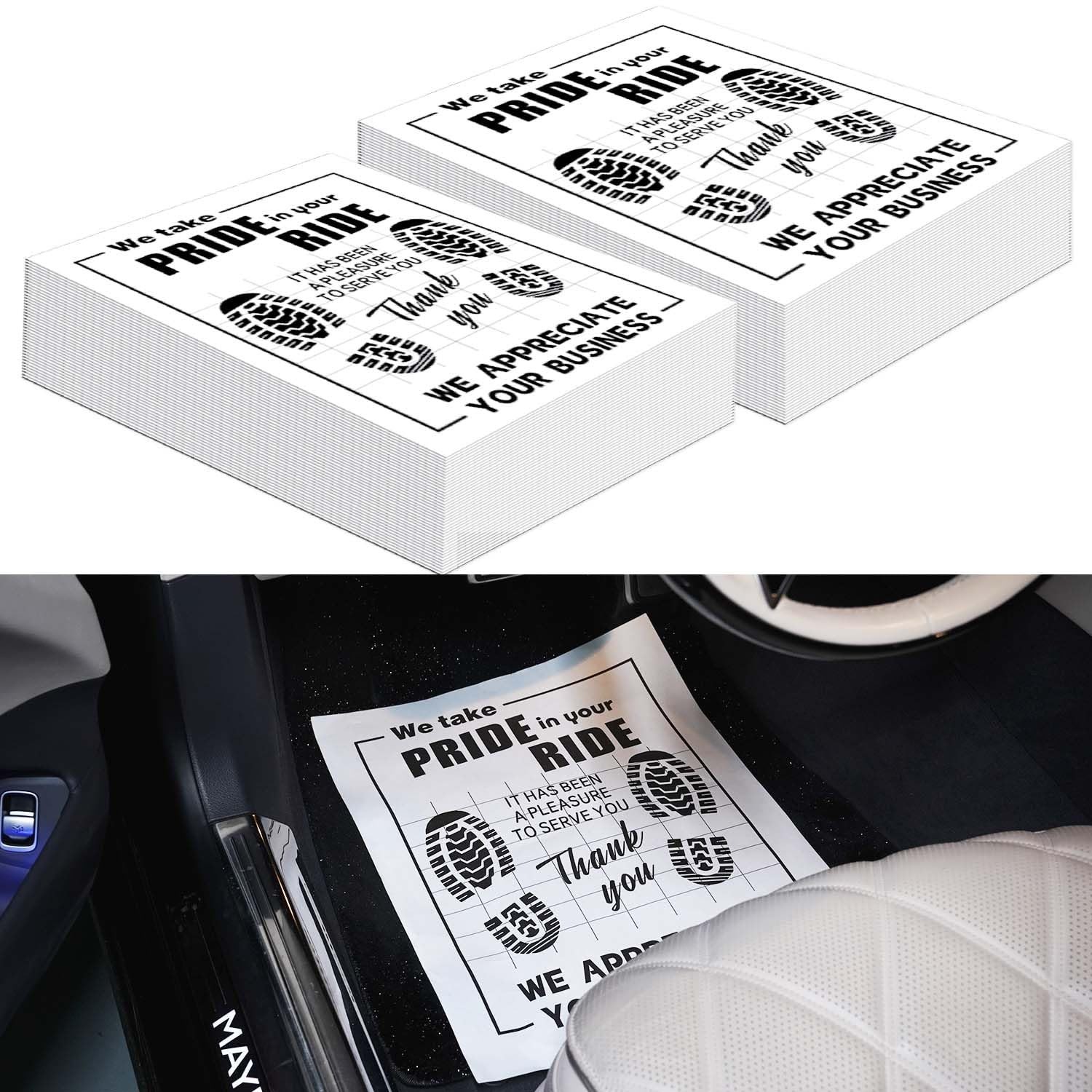 500Pcs Paper Floor Mats for Cars, Disposable White Automotive Floor Mats Kraf... 500Pcs Paper Floor Mats for Cars, Disposable White Automotive Floor Mats Kraf...