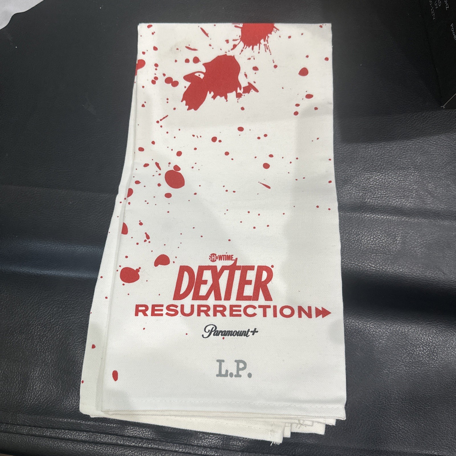 SDCC 2025 Exclusive Paramount Lodge DEXTER RESURRECTION Towel with Splatter NEW