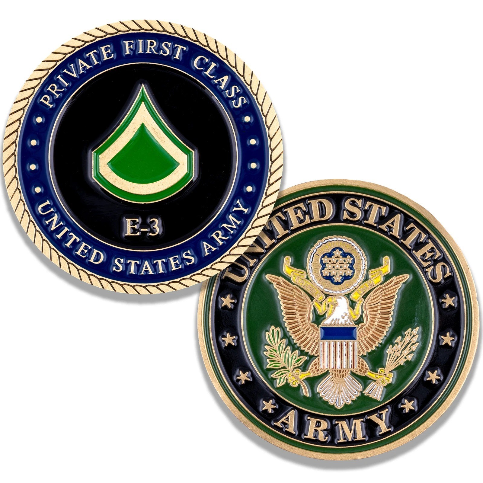 Army Private First Class E3 Challenge Coin