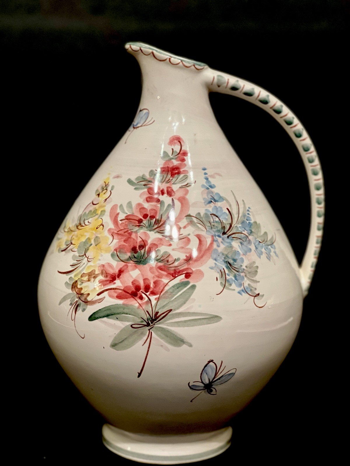 1940s Ulmer Keramik Handmade Huge Jug 12\