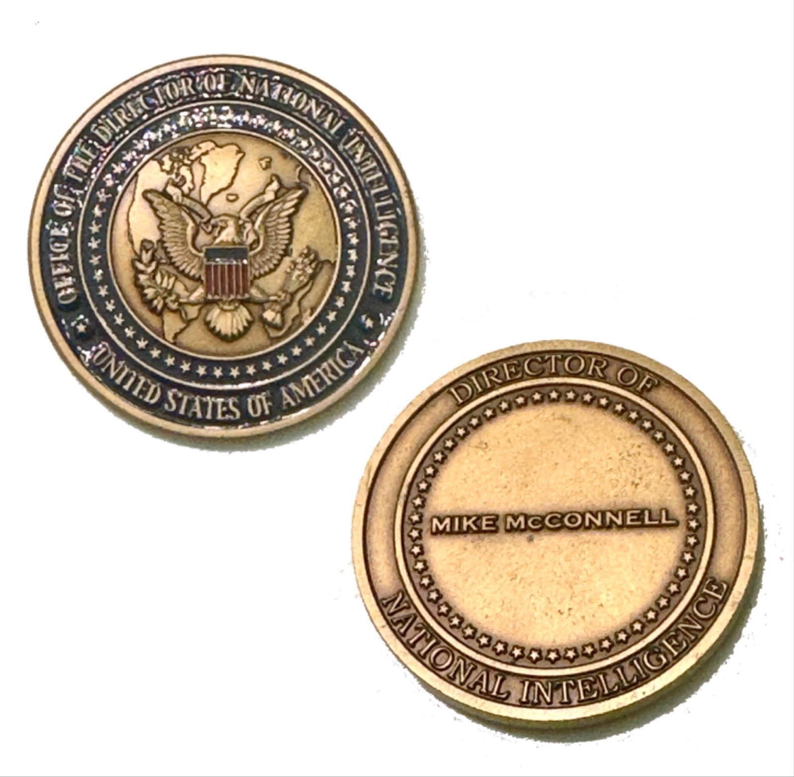 ODNI DNI Director of National Intelligence Mike McConnell *Real* Coin Fed Agent