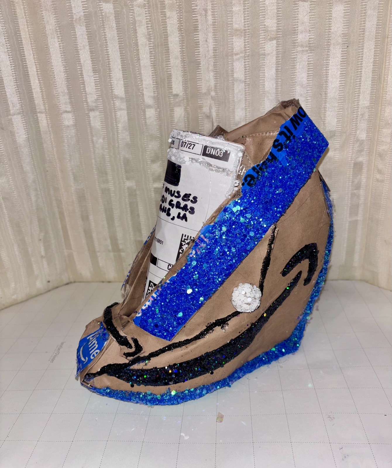 Krewe Of Muses Signature Throw Shoe New Orleans Mardi Gras Parade Handmade OOAK