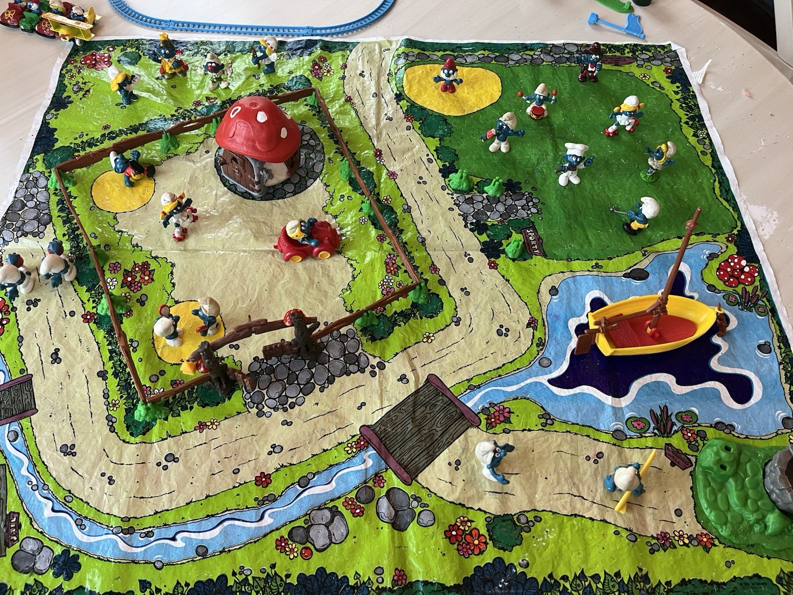 Vintage Smurf Village