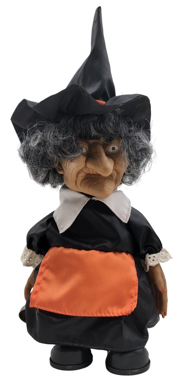 Vintage Halloween Witch Doll Animatronic Decoration Works