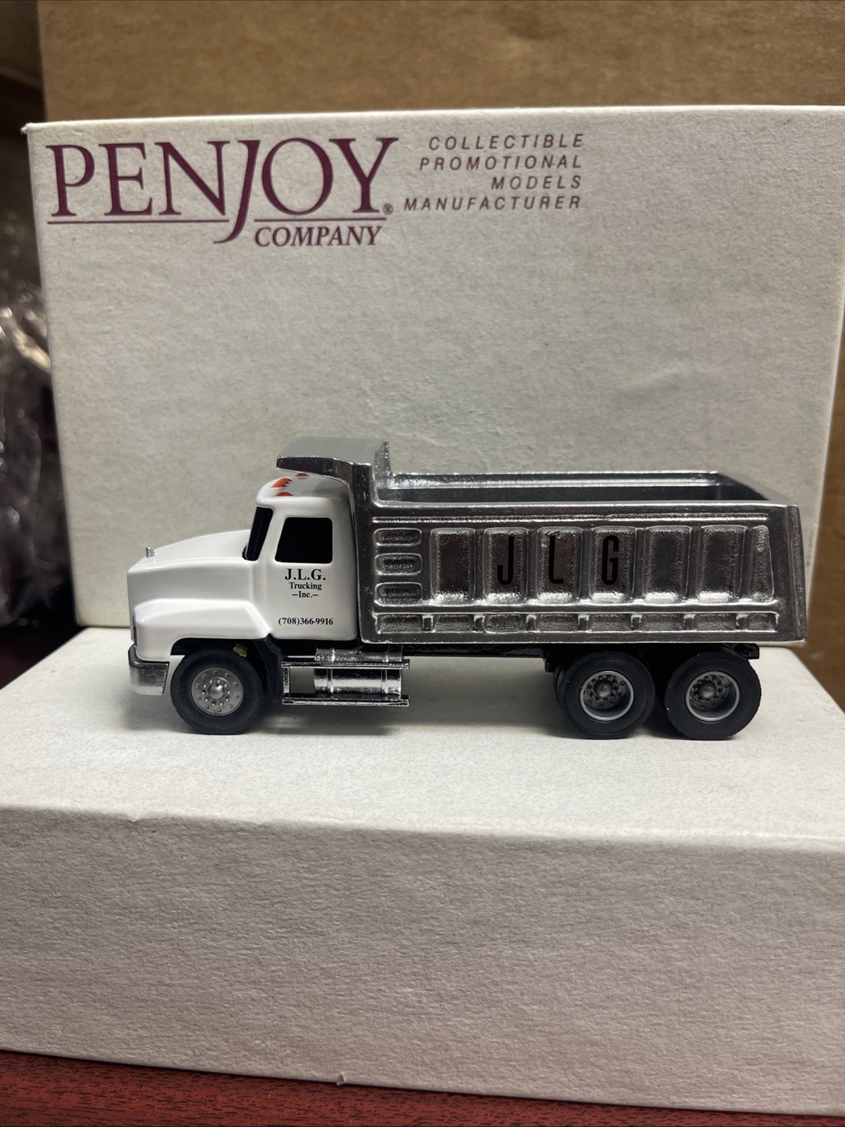 Penjoy Model Mack Truck, Die Cast Metal, Issued for JLG Trucking Company