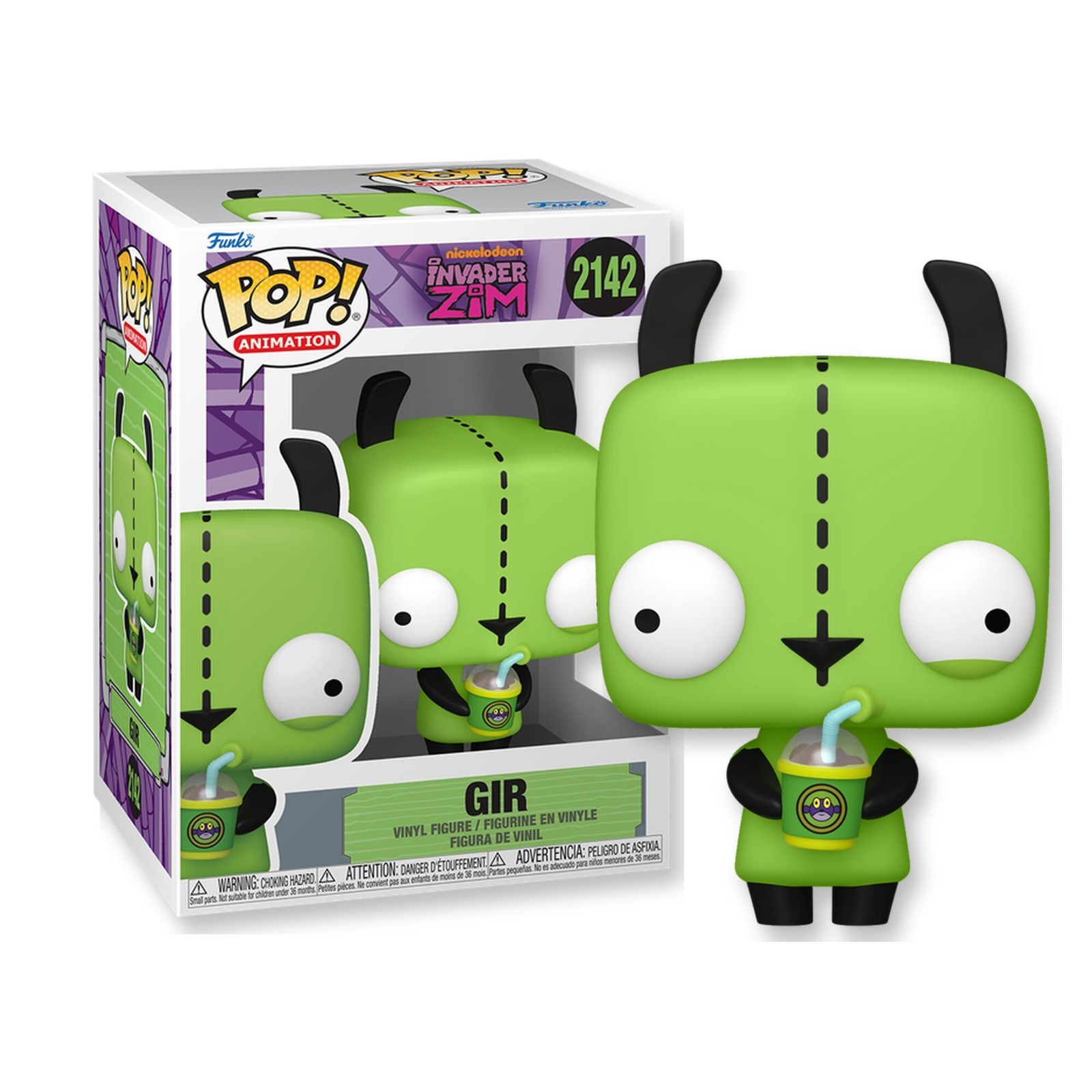 Funko Pop Animation: Invader Zim - Gir - Vinyl Figure #2142 #86560