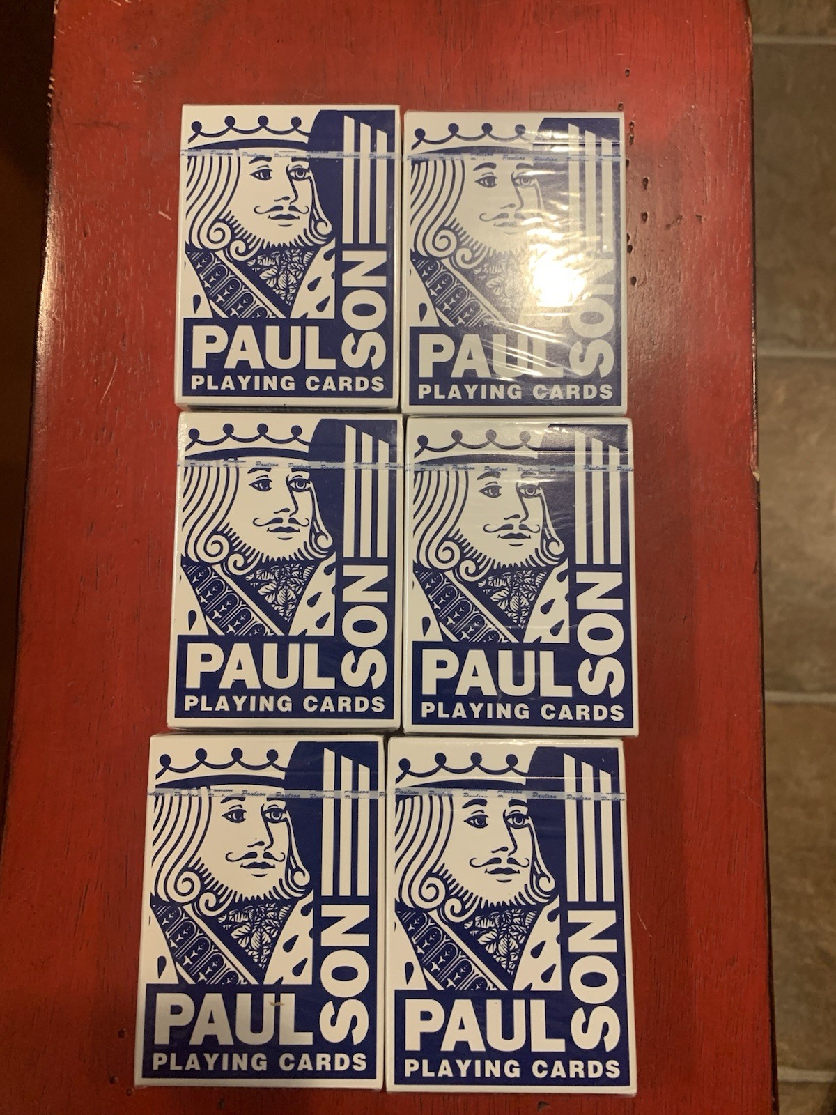 Paulson Casino New York Playing Cards Sealed  6 Pack Half Brick Quality Poker