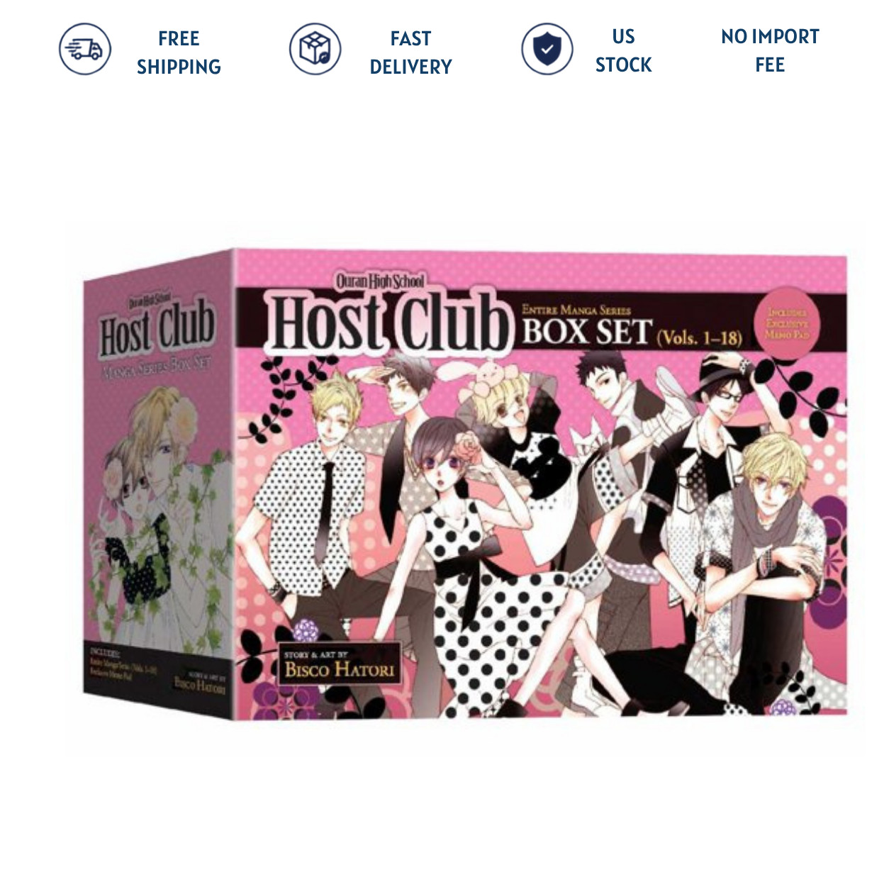 Ouran High School Host Club Complete Box Set Volumes 1-18 Manga Paperback